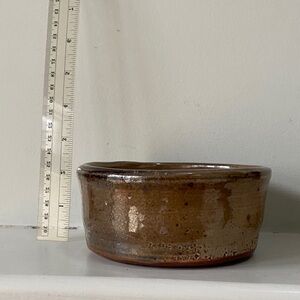 Hand Thrown Rustic Brown Ceramic Bowl